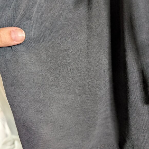 White House Black Market Sandwashed SL Jersey Romper Washed Black Medium - Picture 9 of 11